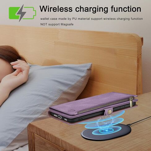 XcaseBar متوافق مع Samsung Galaxy S25 Ultra Wallet Case مع حامل بطاقة ائتمان Zipper 【Rfid حظر】 ، Flip Folio Book Pu Leather Phone Cover Cover Women Men for S25 ultra case wine red in Kuwait