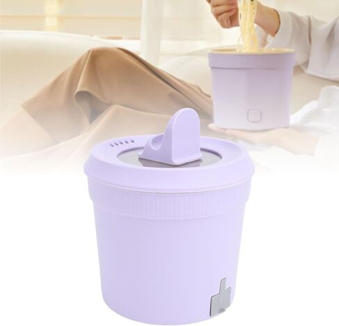 Hot Pot Electric ، 1L 400W MINI RAMEN COOKER MUNTIFUNCELITION COOKER مع غطاء بصري للبيض ، المعكرونة ، الحساء ، العصيدة ، دقيق الشوفان in Kuwait