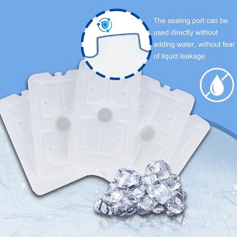 Ice Packs for Coolers Beach; Camping; Cooler Accessories Slim Long-Lasting Reusable Ice Pack for Lunch Boxes Keeping Food Drinks Cool in Saudi Arabia