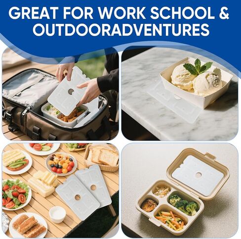 Ice Packs for Coolers Beach; Camping; Cooler Accessories Slim Long-Lasting Reusable Ice Pack for Lunch Boxes Keeping Food Drinks Cool in Saudi Arabia