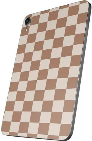 Skinit Decal Tablet Skin Compatible with iPad Mini (2021) - Officially Licensed Neutral Checkered Design in Saudi Arabia