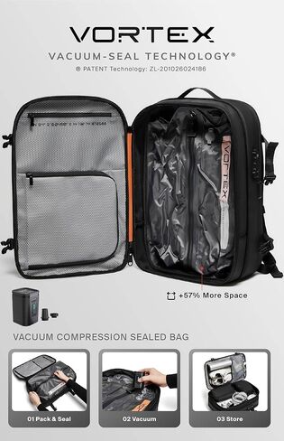 Vortex Vacuum Seal Seal Backpack 60L نظام ضغط الهواء القابل للتوسعة in Kuwait