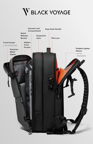 Vortex Vacuum Seal Seal Backpack 60L نظام ضغط الهواء القابل للتوسعة in Kuwait