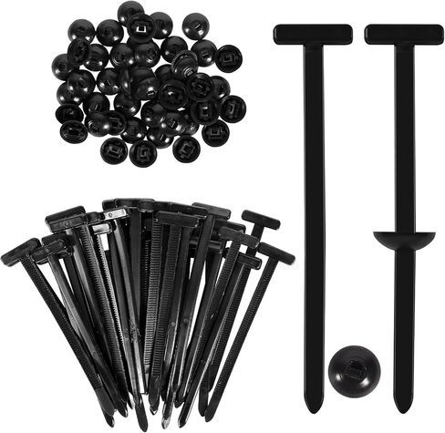 50pack Nylon Universal Cable Tie Buckle Automotive Zipper Clips Zippered Trim Clip Auto Parts Automotive Clips,Fastener for Car Daily Repair in Kuwait