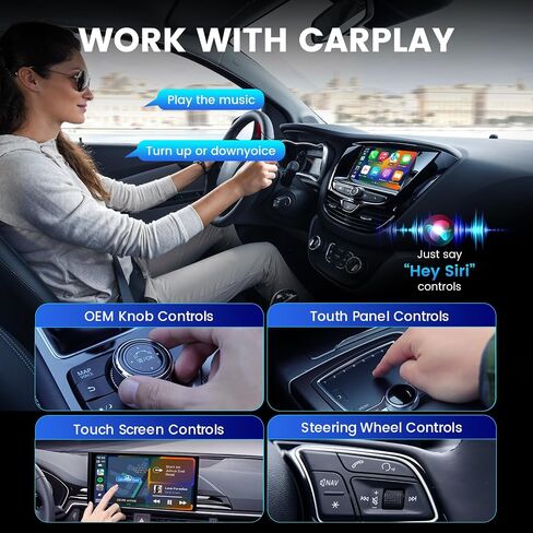 H-Air Wireless Carplay & Android Auto Adapter ، 2025 Upgrade ، Plug & Play USB Dongle ، تحويل CarPlay Auto السلك in Kuwait