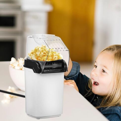 Ciieeo Electric Popcorn Small Air Party Popcorn Maker Compact Home Snack Maker Lid 110v for Kitchen Use, White Compact Design in Saudi Arabia