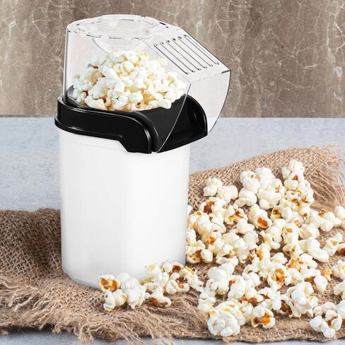Ciieeo Electric Popcorn Small Air Party Popcorn Maker Compact Home Snack Maker Lid 110v for Kitchen Use, White Compact Design in Saudi Arabia