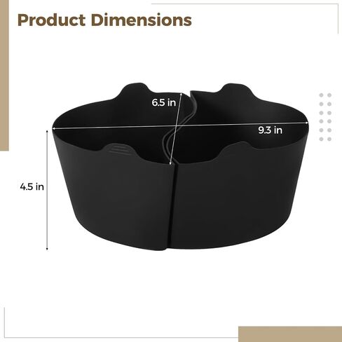 6 Quart 2-in-1 Silicone Prot Piners ، مقسم مقسم للطباخ البطيء القابل لإعادة الاستخدام ، For Crockpot ، شكل بيضاوي ، مقبض مضاد للانزلاق ، بطانة طبخ بطيئة آمنة غسالة الصحون لوجبة طبختين in Saudi Arabia