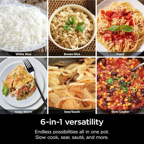Ninja Foodi 6.5 Qt PossibleCooker ، وظائف 6 في 1 ، طباخ متعدد ، طباخ بطيء ، الفولاذ المقاوم للصدأ/الأبيض ، MC1100 (متجدد) in Kuwait