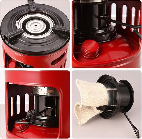 موقد كيروسين محمول ، فوغون دي بتروليو بارا كوبا ، خفيفة الوزن 8-Wicks Camp Stove Heater Outdoor BBQ Picnic Camping Protsing Propacking kerosene Furner in Saudi Arabia