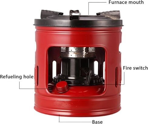 موقد كيروسين محمول ، فوغون دي بتروليو بارا كوبا ، خفيفة الوزن 8-Wicks Camp Stove Heater Outdoor BBQ Picnic Camping Protsing Propacking kerosene Furner in Saudi Arabia