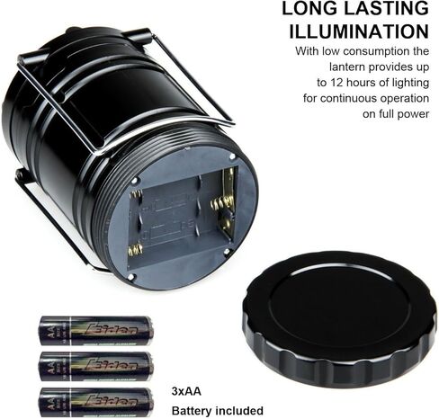Elevon Ultra Bright LED Collapsible Water Resistant Camping Lantern Flashlights in Saudi Arabia