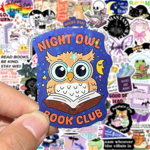 200pcs ملصقات الكتب المجسم لـ Kindle ، الملصق الكتب ، ملصقات قراءة لجهاز الكمبيوتر المحمول مجلة Scrapbook Supply Vinyl Scals القراء in Kuwait