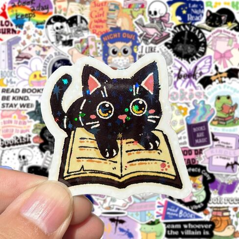 200pcs ملصقات الكتب المجسم لـ Kindle ، الملصق الكتب ، ملصقات قراءة لجهاز الكمبيوتر المحمول مجلة Scrapbook Supply Vinyl Scals القراء in Kuwait
