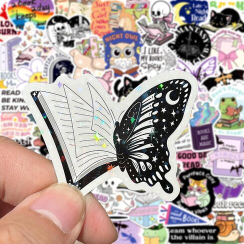 200pcs ملصقات الكتب المجسم لـ Kindle ، الملصق الكتب ، ملصقات قراءة لجهاز الكمبيوتر المحمول مجلة Scrapbook Supply Vinyl Scals القراء in Kuwait