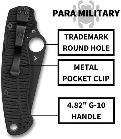 Spyderco Para Military 2 Salt BLK in Kuwait