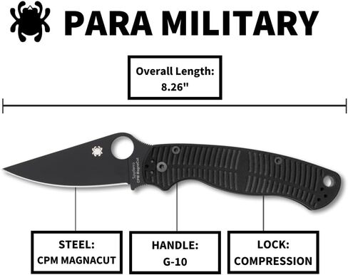 Spyderco Para Military 2 Salt BLK in Kuwait