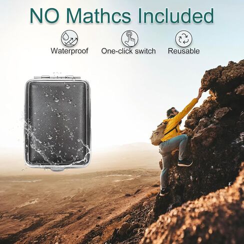 Metal Match Boxes with Stickers(20PCS Refill Pieces), Blank Waterproof Match Box(Sealed, Vintage, Reusable, Portable)-Household, Camping,Hiking, Emergency Kit, Gifts in Saudi Arabia