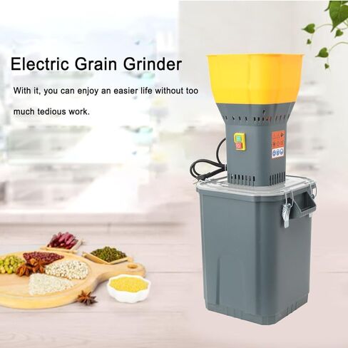 Grain Mill Corn Grinder7.9 Gallons (30L), 1000W Dust-Free Dry Cereals Grinder with Detachable Hopper and Sieve, for Wheat, Corn, Grain, Spice, Coffee Beans, Enhanced Stability model in Saudi Arabia