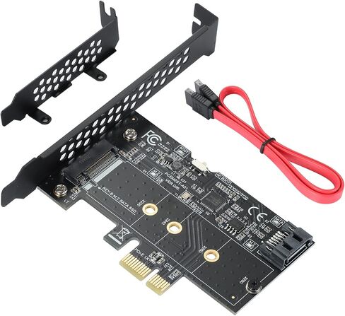 Key-M to PCIe Adapter Card - M.2 NVMe SSD Converter - Compatible with Desktop PCs/Motherboards - (Supports 2280/2260/2242/2230 Sizes) in Saudi Arabia
