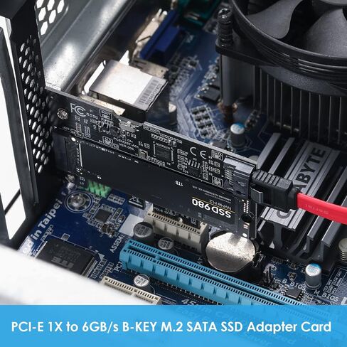 Key-M to PCIe Adapter Card - M.2 NVMe SSD Converter - Compatible with Desktop PCs/Motherboards - (Supports 2280/2260/2242/2230 Sizes) in Saudi Arabia