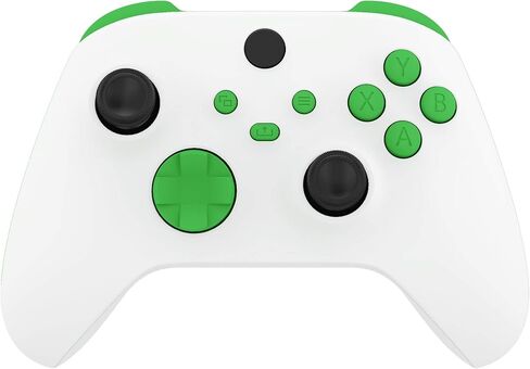 eXtremeRate Green Custom Thumbsticks + Replacement Buttons for Xbox Series X/S Controller in Saudi Arabia