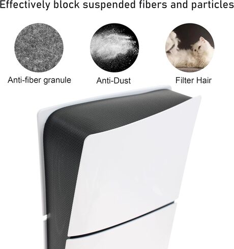 New Version 2.0 Dust Cover Net for PS5 Slim Console, PS5 Slim Heatsink Barrier Pets Hair Anti-dust Cover Dustproof for PlayStation 5 Slim (duye) in Kuwait