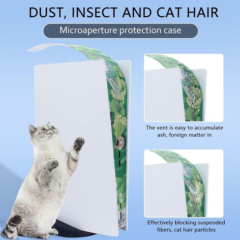 New Version 2.0 Dust Cover Net for PS5 Console, PS5 Heatsink Barrier Pets Hair Anti-dust Cover Dustproof for PlayStation 5 (PA) in Kuwait