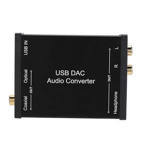 محول صوت USB DAC ، محول بطاقة صوت USB مع إخراج تمثيلي ، الإخراج الرقمي البصري المحوري ، إخراج سماعة الأذن لمدة 10 ، قابس وتشغيل in Saudi Arabia