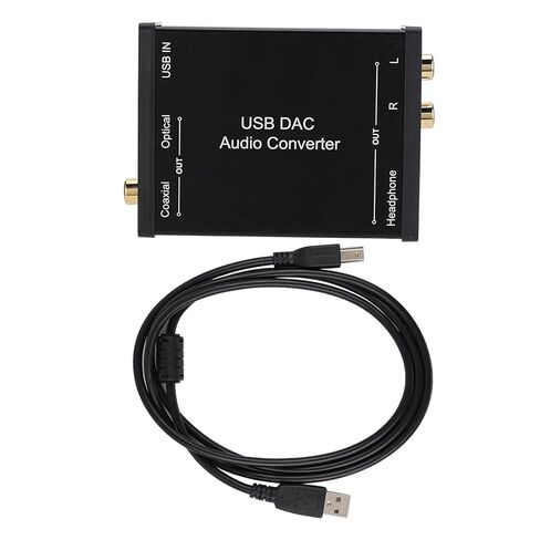 محول صوت USB DAC ، محول بطاقة صوت USB مع إخراج تمثيلي ، الإخراج الرقمي البصري المحوري ، إخراج سماعة الأذن لمدة 10 ، قابس وتشغيل in Saudi Arabia