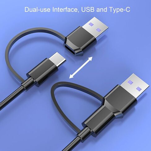 EBTOOLS USB Type C External Sound Card, Noise Reduction, 16bit/48Khz Music Playback, Adjustable Volume, Voice Changing Effects, Reverb Adjustment, for External Speaker, Headphones in Saudi Arabia