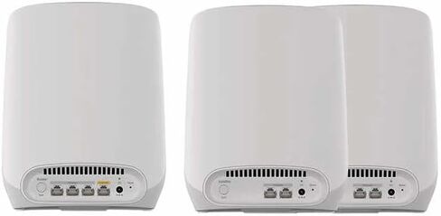 Netgear Orbi Tri-Band Wi-Fi 6 Mesh System RBK763S مع 2 تمديدات من الأقمار الصناعية (تغطية تصل إلى 7500 قدم مربع ، 75 جهازًا ، AX5400 حتى 5.4 جيجابت في الثانية) in Saudi Arabia