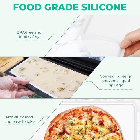 6Pcs Silicone Dehydrator Sheets 11x11 inch, Non-Stick Dehydrator Tray Liner with Edge for Food Freeze Dryer, Reusable Dryer Mats for Fruits, Vegetables, Meat, Yogurt in Saudi Arabia