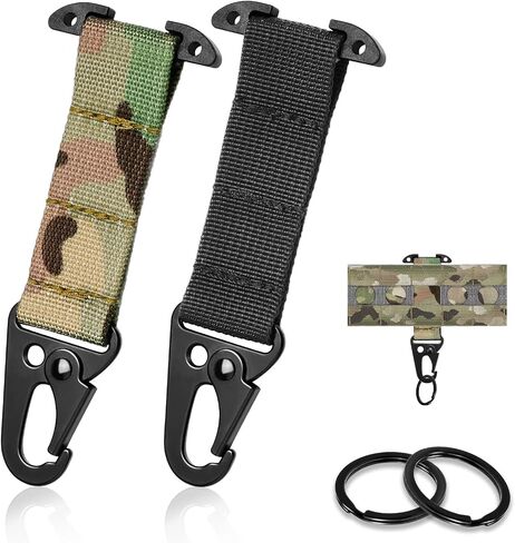 Molle Clips T-Mount Mount Molle Wabbing Key حامل ، 2 حزمة Clash Hook Carabiner Clish in Kuwait