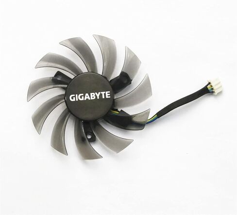 مروحة بطاقة فيديو رسومات جديدة لـ Gigabyte GTX770 670 580 HD5870 6850 T128010SU 0.35A 75mm 4pin in Saudi Arabia