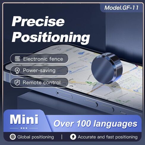 GPS Tracker للمركبة ، محدد موقع Magni Mini في الوقت الفعلي ， لا يوجد اشتراك ، جهاز تتبع صغير مضاد للسرقة مع تطبيق مجاني (GF11-1) in Kuwait