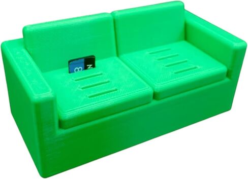 Micro SD Card Organizer – Miniature Sofa-Shaped Holder for Memory Cards, Desk Storage & Display – Cute Tech Accessory for Gamers & Creators – 3D Printed in Canada in Saudi Arabia