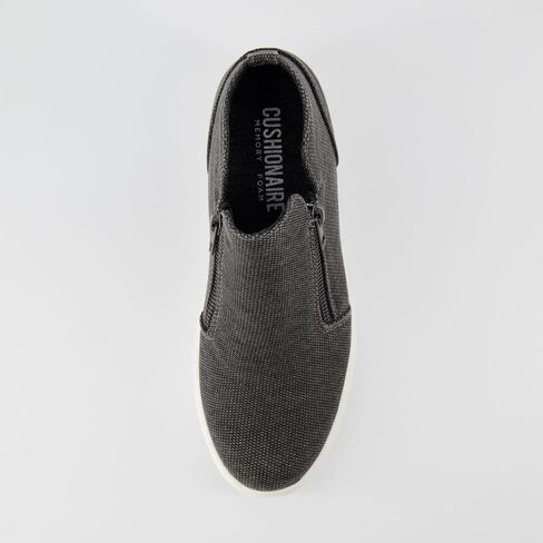 CUSHIONAIRE Women's Hart Hidden Wedge Sneaker +Wide Width Available, Black, 11 W in Kuwait