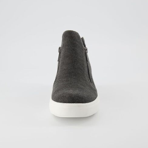 CUSHIONAIRE Women's Hart Hidden Wedge Sneaker +Wide Width Available, Black, 11 W in Kuwait