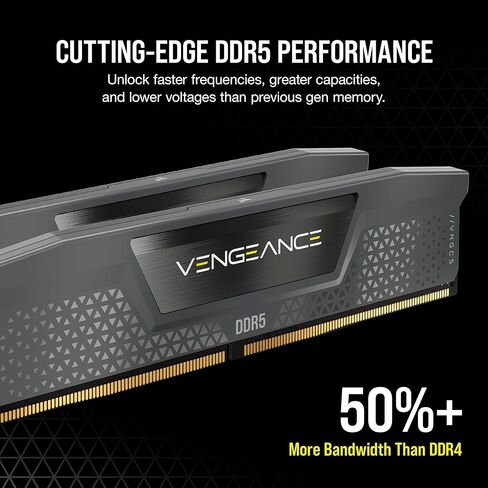 Corsair Vengeance DDR5 RAM 64GB (2x32GB) 6000MHz CL38-44-44-96 1.35V AMD EXPO INTEL XMP 3.0 COMPUTER COMPUTER-GRAY (CMK64GX5MM2B6000Z38) in Saudi Arabia