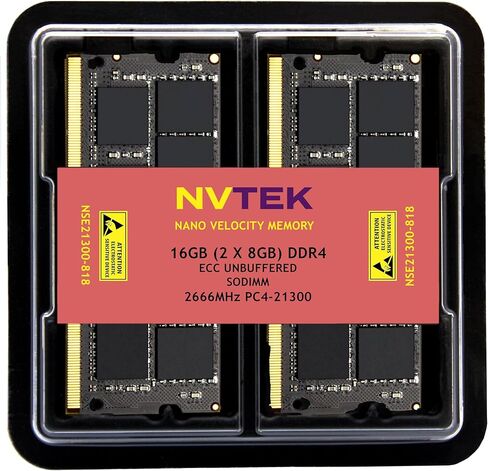 16 جيجا بايت DDR4 2666MHz PC4-21300 CL19 2RX8 ECC غير متوفرة SODIMM 1.2V 260-PIN RAM متوافقة مع SYNOLOTY D4ECSO-2666-16G ، D4ES01-16G in Kuwait