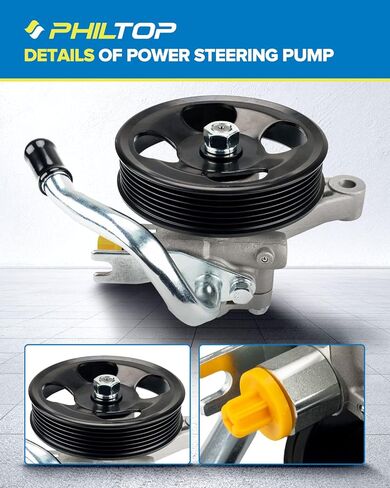 فيلتوب مضخة توجيه كهربائية 21-5993 متوافقة مع اكورد EX/LX V6 3.0 1998-2002، اوديسي EX/EX-L/LX V6 3.5 1999-2004، اوديسي كارجو V6 3.5 1999-2004، 56110P8A0 03, 56, 56مضخة مساعدة الطاقة 110P8CA01 in Kuwait