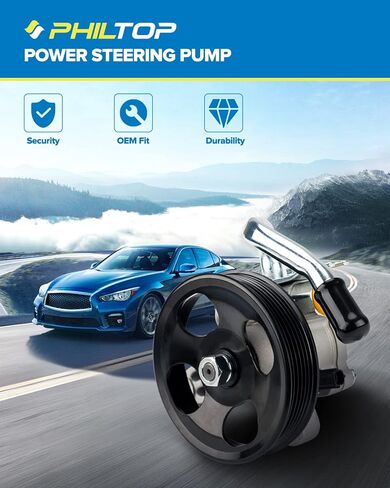 فيلتوب مضخة توجيه كهربائية 21-5993 متوافقة مع اكورد EX/LX V6 3.0 1998-2002، اوديسي EX/EX-L/LX V6 3.5 1999-2004، اوديسي كارجو V6 3.5 1999-2004، 56110P8A0 03, 56, 56مضخة مساعدة الطاقة 110P8CA01 in Kuwait