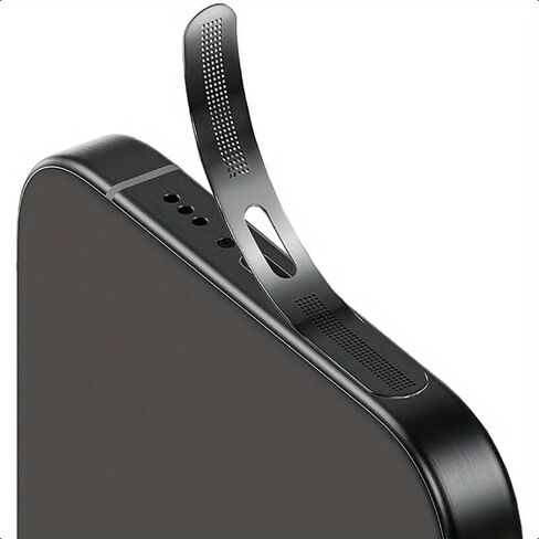 5pcs Anti Dust Proof Max Earpiece Speaker Mesh Anti Dust Proof Adhesive Cover for iPhone 16 Pro Max /16 Pro/iPhone 15 Pro / 15 Pro from iPhone 12 to iPhone 16 Series (Black) in Saudi Arabia