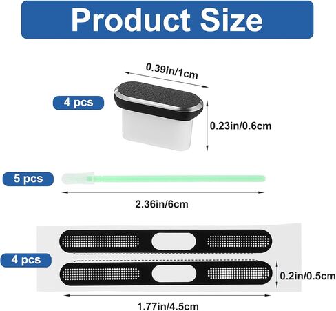 13 Pcs USB C Dust Plug Anti-Lost Speaker Dust Cover Protector Cap, Type C Plug Cover Charging Port Protector Cover for Phone Accessories (Black) in Saudi Arabia