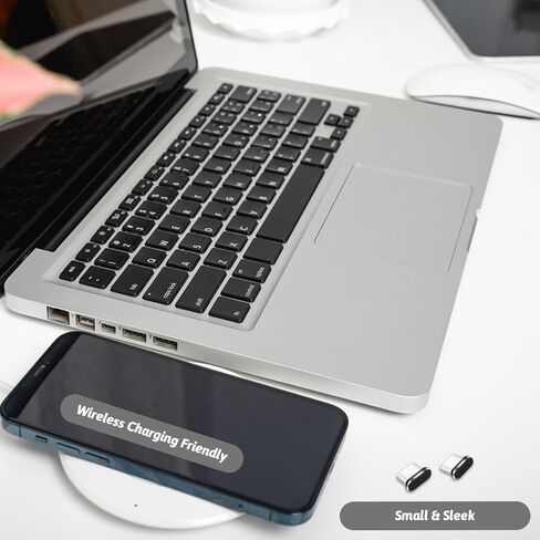 USB C Dust Plug, 4 Pack Type C Plug Covers USB-C Port Cover Charging Port Protector Cap Type-C Dust Plugs with SIM Card Pin Compatible with Most Mobile Phones with Type-C Ports in Saudi Arabia