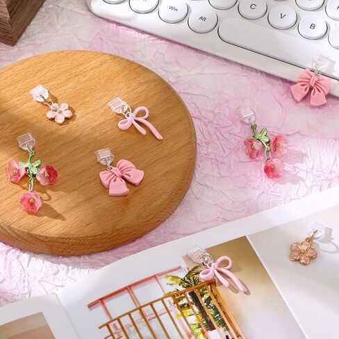 12 PCS Dust Slug Scarms متوافق مع Type C شحن Port Port Flower Charm Gift للرجال للنساء Book Book Loving القراء. in Kuwait