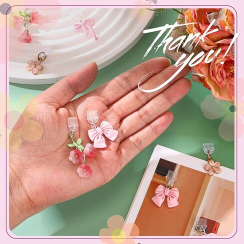 12 PCS Dust Slug Scarms متوافق مع Type C شحن Port Port Flower Charm Gift للرجال للنساء Book Book Loving القراء. in Kuwait