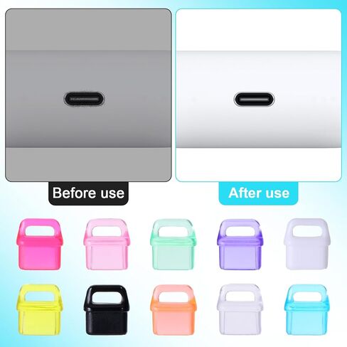 30pcs مقابس الغبار من النوع C ، مقابس غبار USB C الملونة ، واقي منافذ الشحن من النوع C من النوع C ، غطاء قابس متعدد الألوان مع فتحة معلقة لأجهزة الكمبيوتر الذكية أجهزة الكمبيوتر المحمولة الملحقات in Saudi Arabia