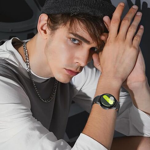 نطاقات رياضية متوافقة مع Samsung Galaxy Watch 7 6 5 40mm 44 مم ، لا توجد فرق حزام مموج بالسيليكون ناعمة من أجل Galaxy Watch 6 Classic 43mm 47mm/Watch 5 Pro 45mm Women Men in Kuwait